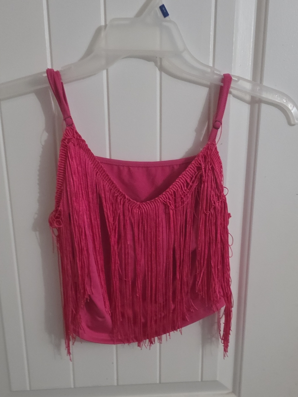 Women’s Fringe Cami Tank Top - Pink